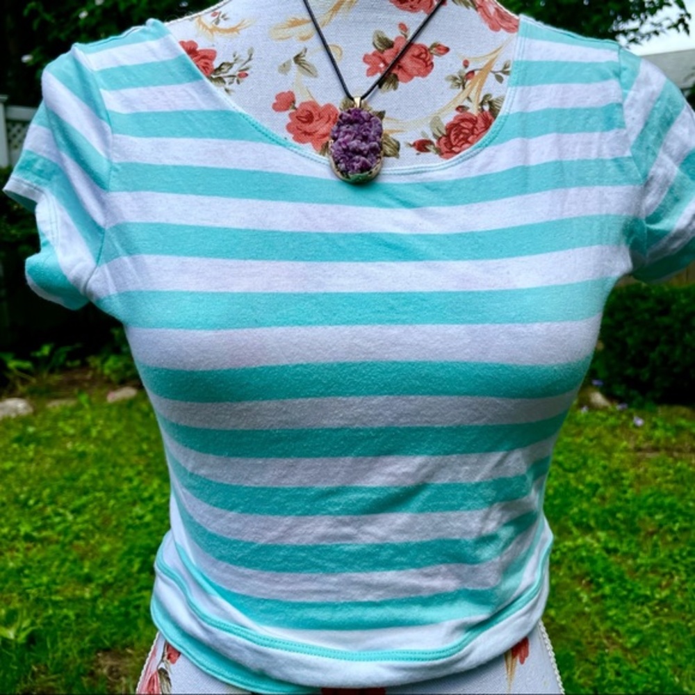 Hollister stripe crop top